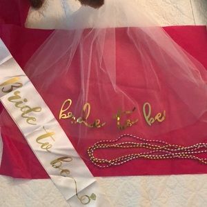 Bride To Be sash and Veil